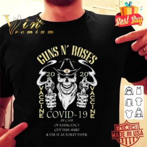 Skull Guns N’roses 2020 Covid-19 in case of emergency shirt