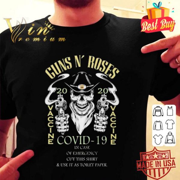 Skull Guns N’roses 2020 Covid-19 in case of emergency shirt