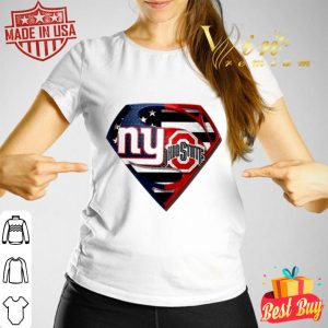 New York Giants and Ohio State Buckeyes inside Superman logo shirt