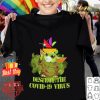 Stop & shop baby yoda destroy the covid-19 virus shirt