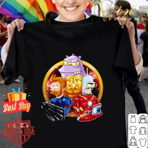 Futurama Captain Fry And Iron Bender In A Civil War shirt