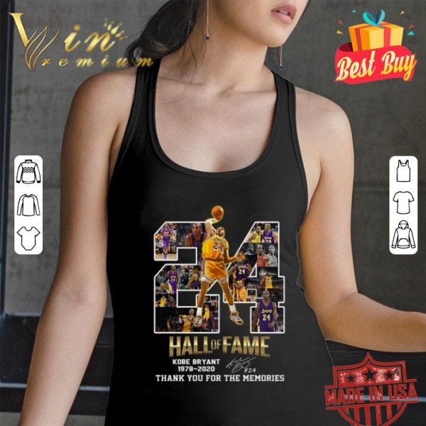 24 Hall Of Fame RIP Kobe Bryant 1978 2020 signature shirt