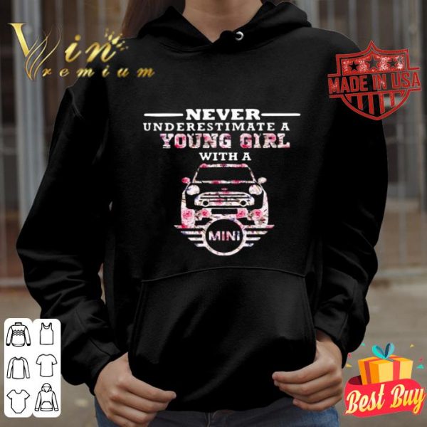 Never underestimate a young girl with a Mini Logo flowers shirt