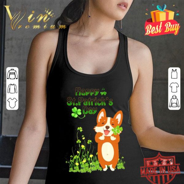 Corgi happy St. Patrick’s day shirt