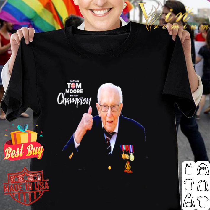 Captain Tom Moore British champion shirt