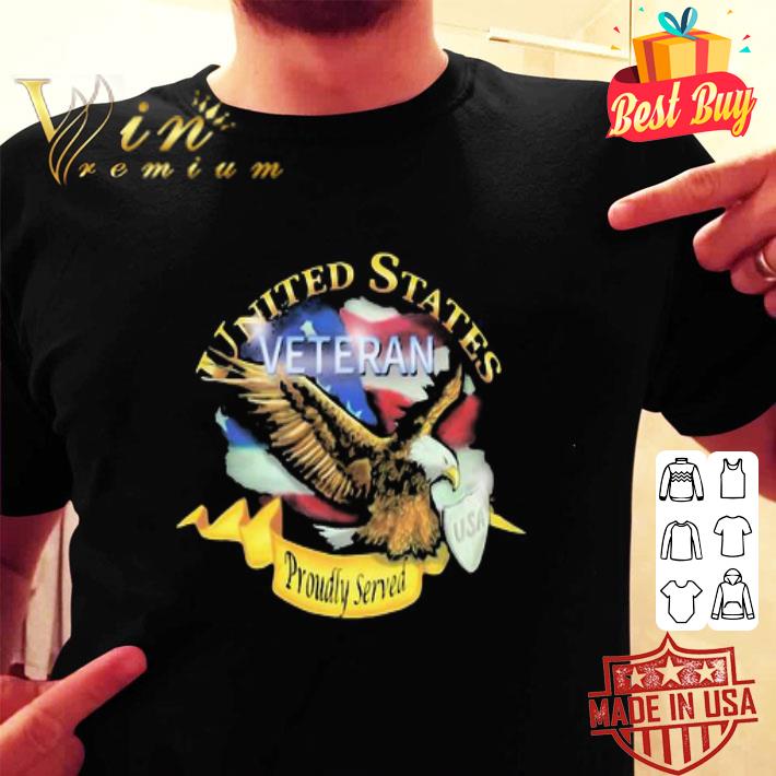 United States Veteran Proudly Served American Flag Independence Day shirt