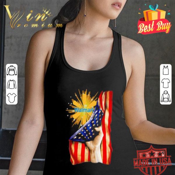 Walmart inside American flag independence day shirt