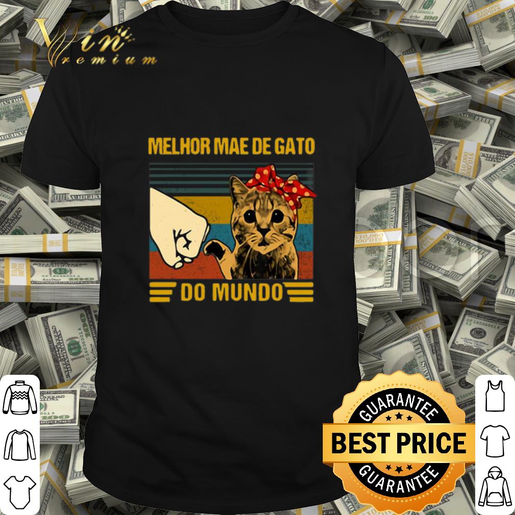 Cat Melhor Mae De Gato Do Mundo Vintage shirt