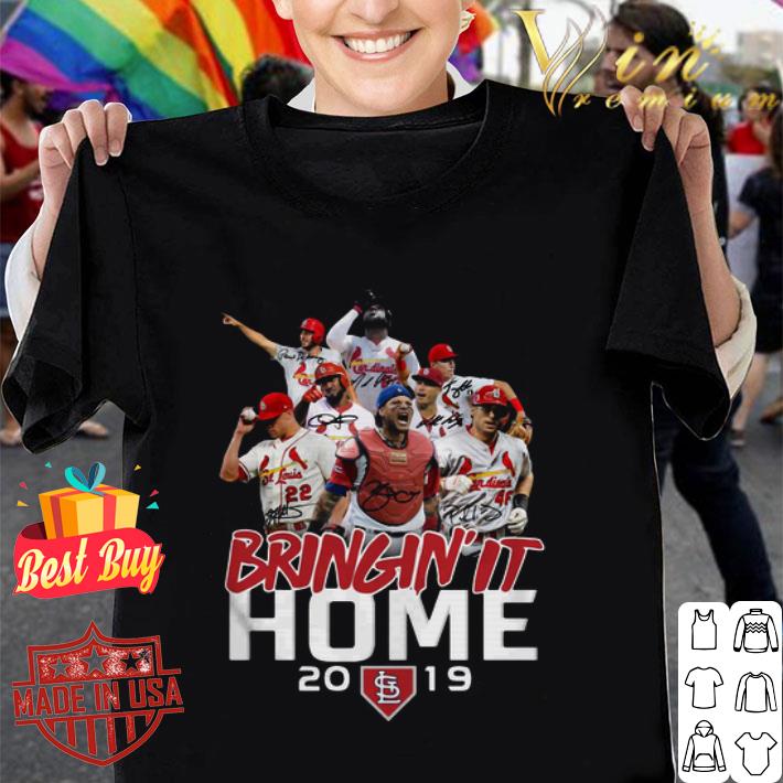 St. Louis Cardinals Bringin' It home 2019 signatures shirt