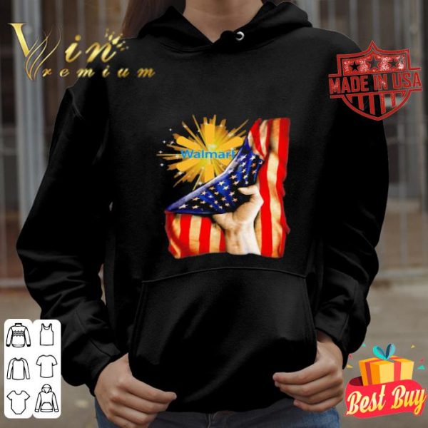 Walmart inside American flag independence day shirt