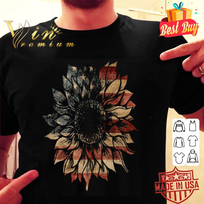 American Flag Sunflower 4th Of July Independence Day shirt