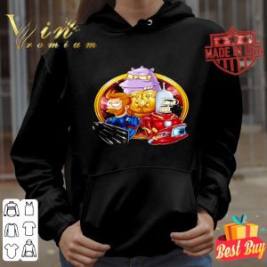 Futurama Captain Fry And Iron Bender In A Civil War shirt