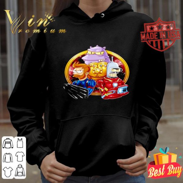 Futurama Captain Fry And Iron Bender In A Civil War shirt