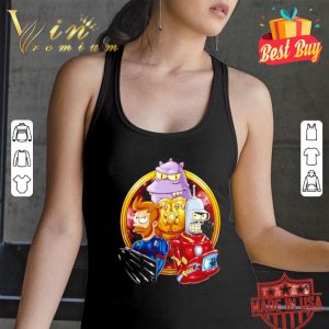 Futurama Captain Fry And Iron Bender In A Civil War shirt