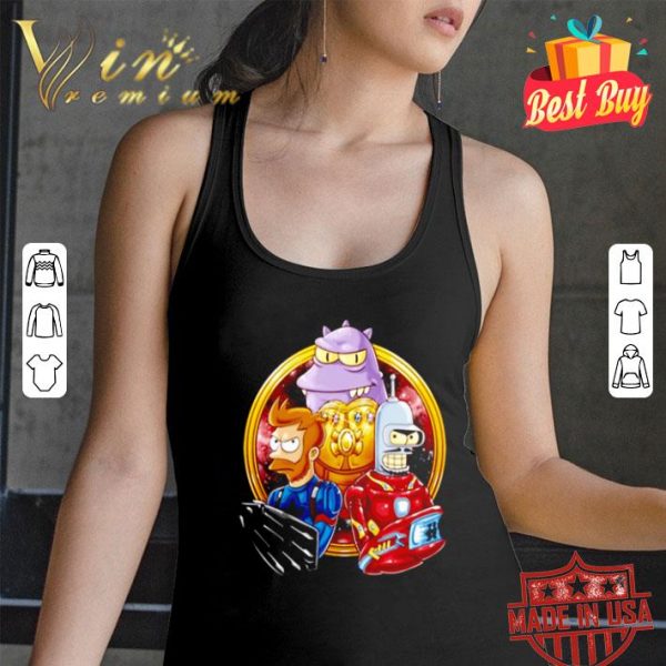 Futurama Captain Fry And Iron Bender In A Civil War shirt