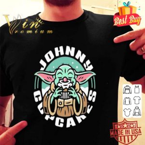 Baby Yoda eat Johnny Cupcakes Star Wars shirt