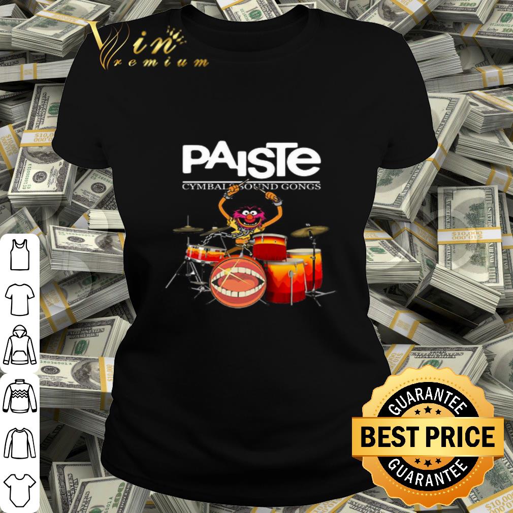 The Muppet Playing Drum Paiste Cymbals Sound Gongs Logo shirt