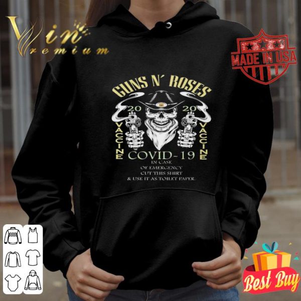 Skull Guns N’roses 2020 Covid-19 in case of emergency shirt