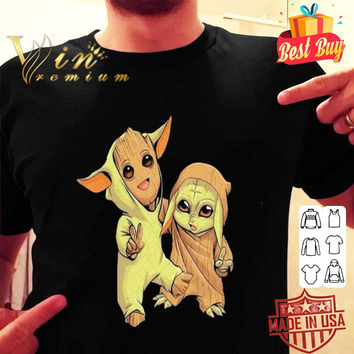 Star Wars Baby Groot and Baby Yoda shirt Star Wars Baby Groot and Baby Yoda shirt