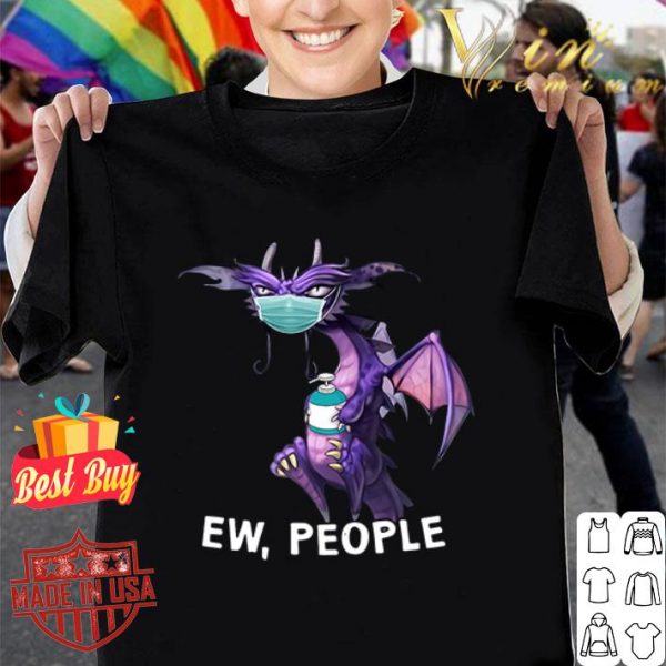 Purple dragon mask ew people Coronavirus shirt