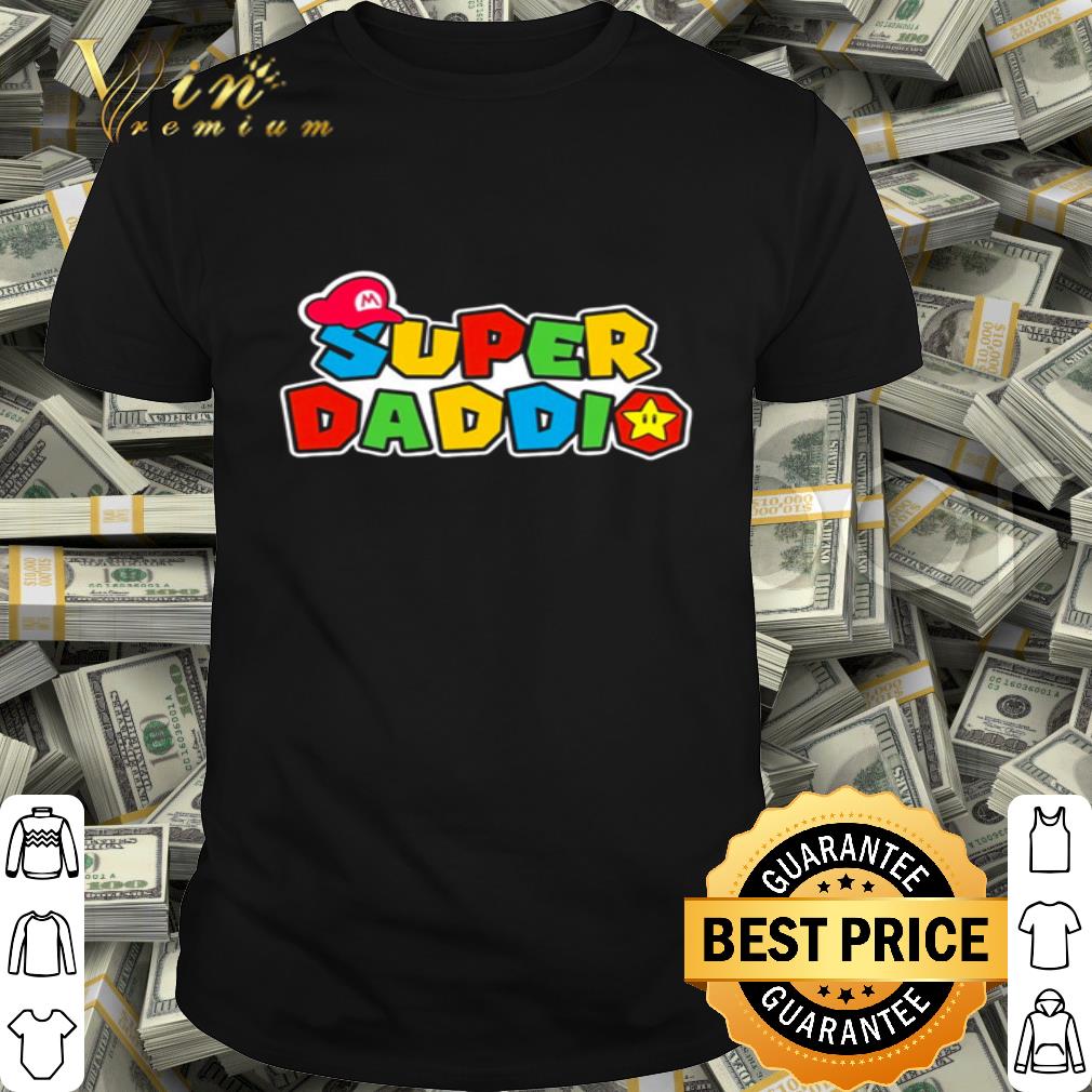 Super Daddio Daddy and Super Mario Father's day shirt