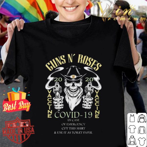 Skull Guns N’roses 2020 Covid-19 in case of emergency shirt