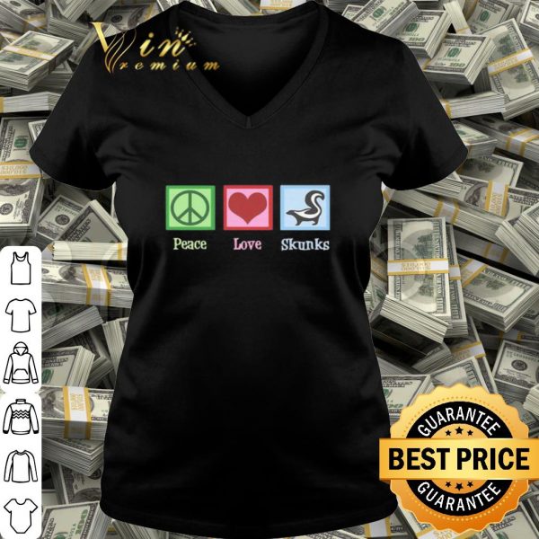 Hippie Peace Love Skunks shirt