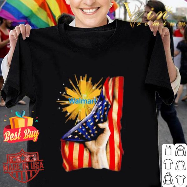 Walmart inside American flag independence day shirt