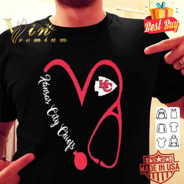Kansas City Chiefs Stethoscope Heartbeat shirt
