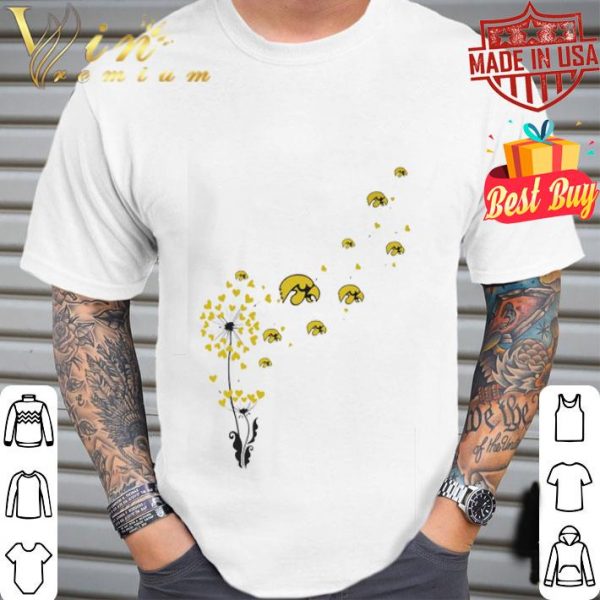Dandelion Flower Iowa Hawkeye Logo shirt