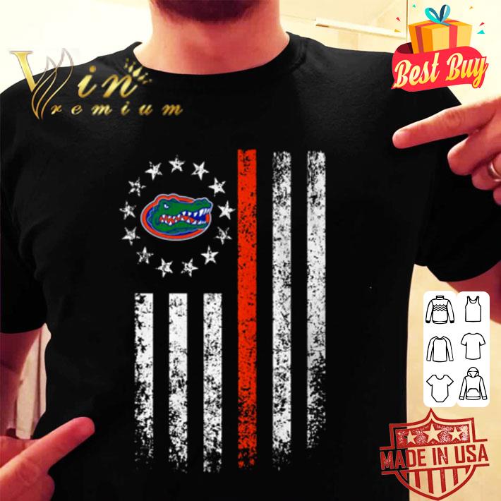 Florida Gators inside American flag shirt