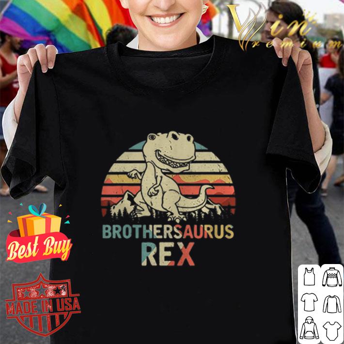 Brothersaurus Rex Dinosaur Fathers Day shirt
