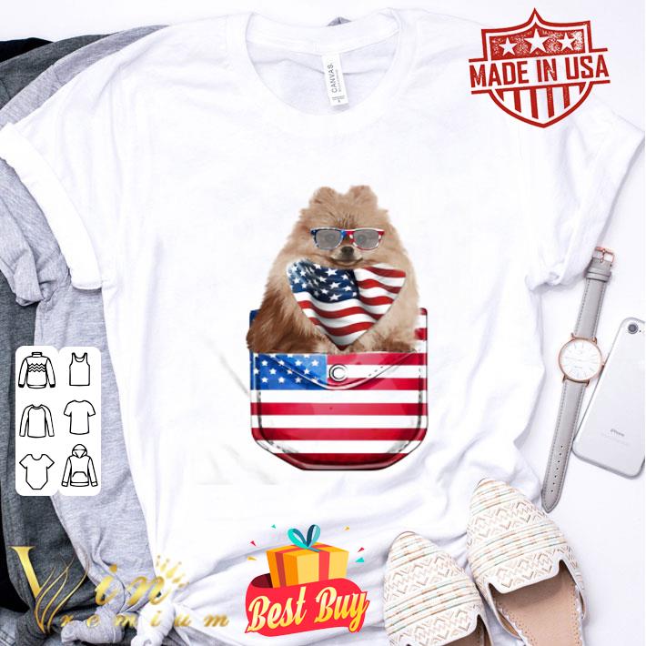 German Spitz In Pocket 4th Of July Independence Day shirt
