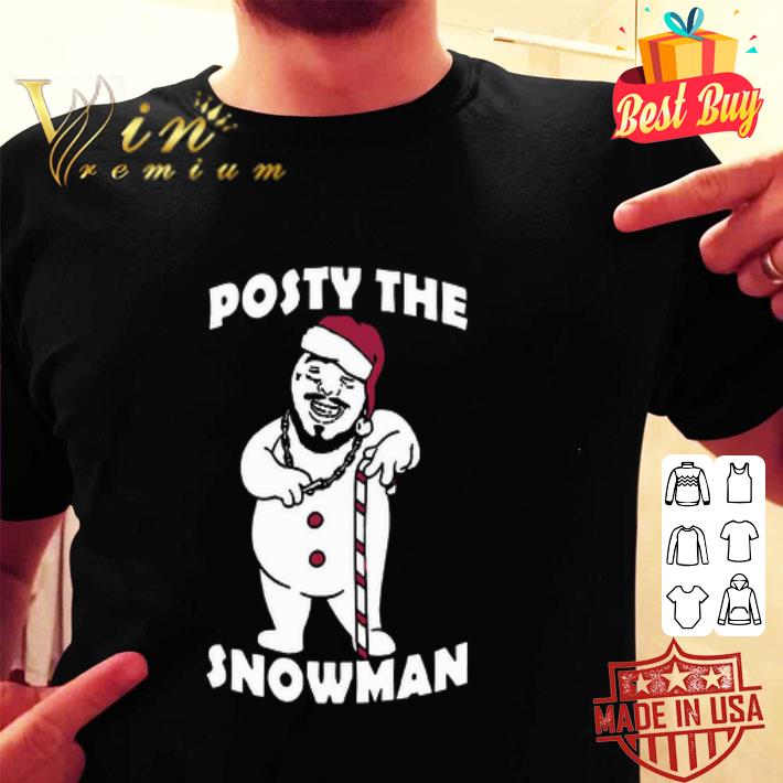Posty the snowman Post Malone Parody Santa Claus shirt