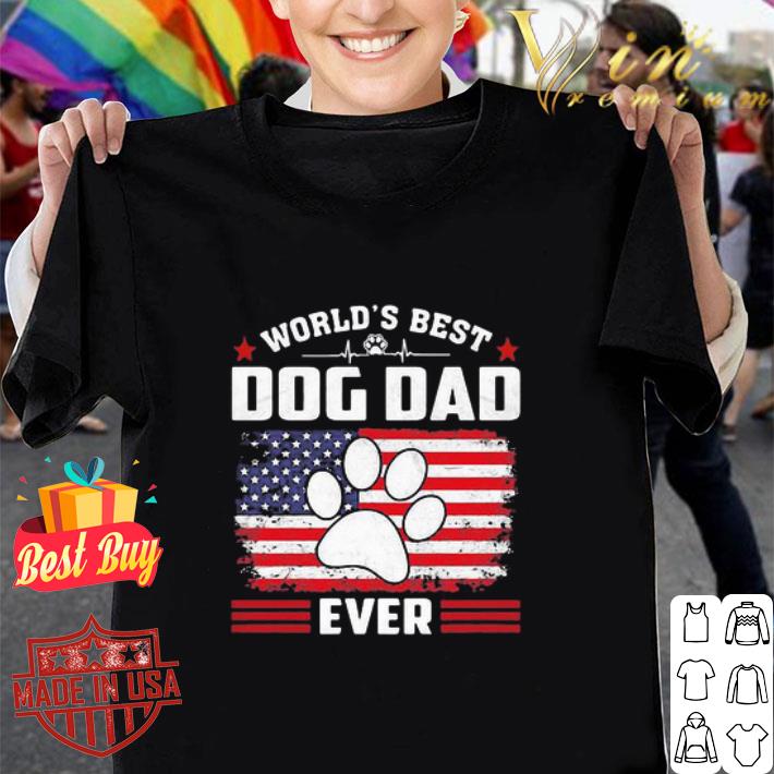 World’s Best Paw Dod Dad Ever 4th Of July Independence Day shirt