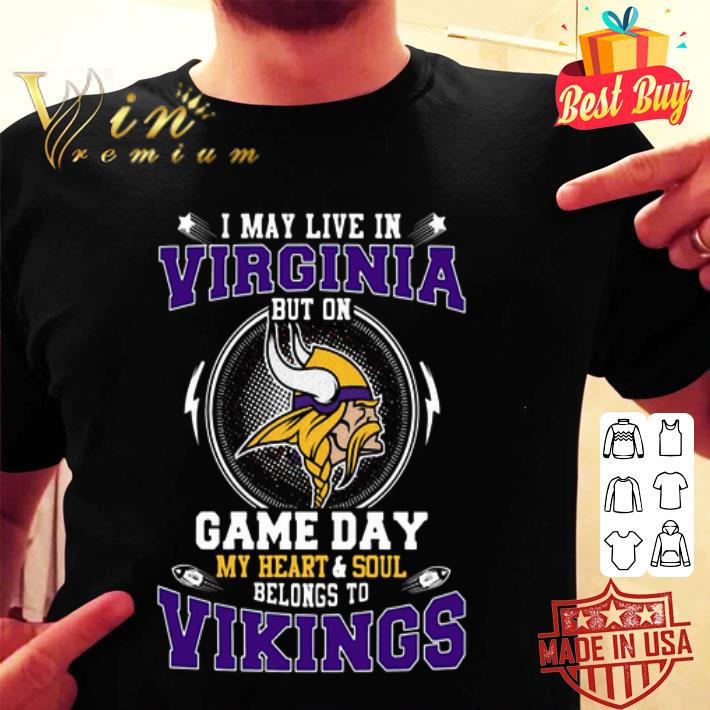I May Live In New York But On Game Day Minnesota Vikings shirt