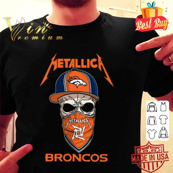Skull Metallica Denver Broncos Coronavirus shirt