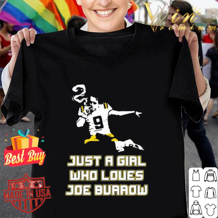 LSU Tigers Football Just A Girl Who Loves Joe Burrow 9 shirt