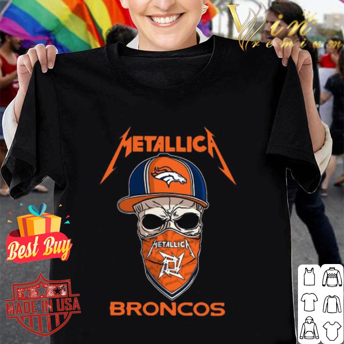 Skull Metallica Denver Broncos Coronavirus shirt