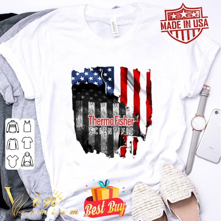 Thermo Fisher Scientific Inside American Flag 4th Of July shirt