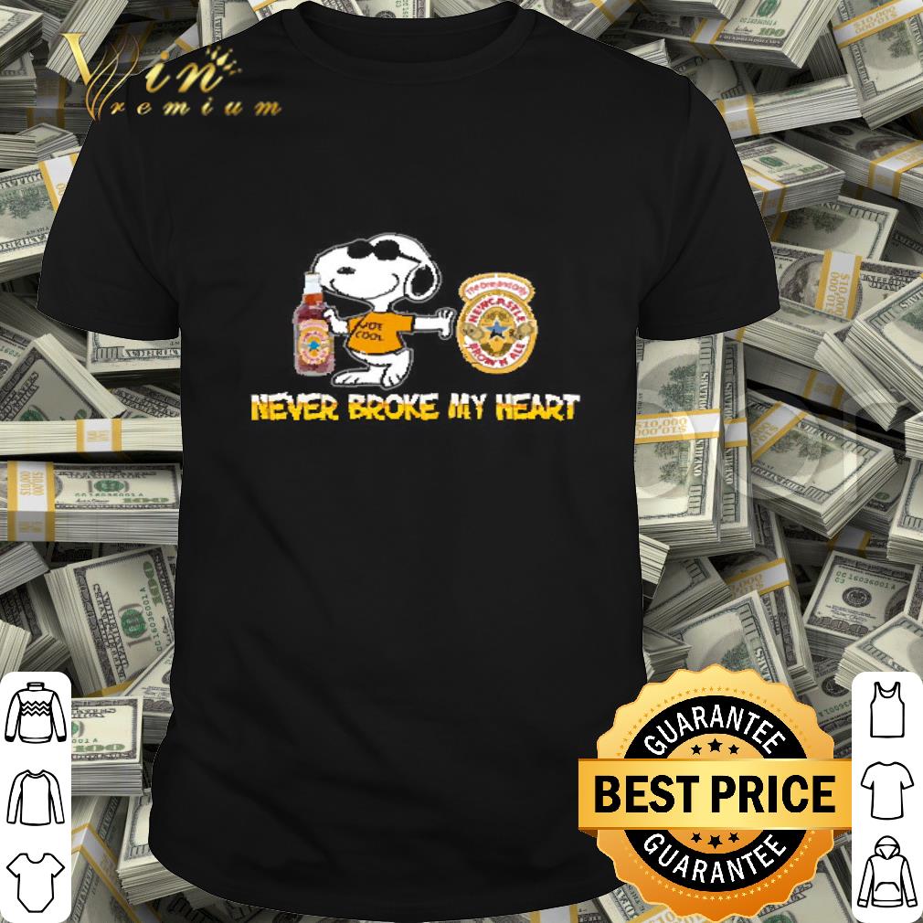 Snoopy Never Block My Heart Newcastle Brown Ale shirt