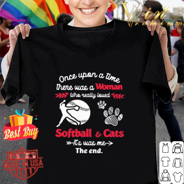Once upon a time there was a girl who really loved softball and cats paw shirt