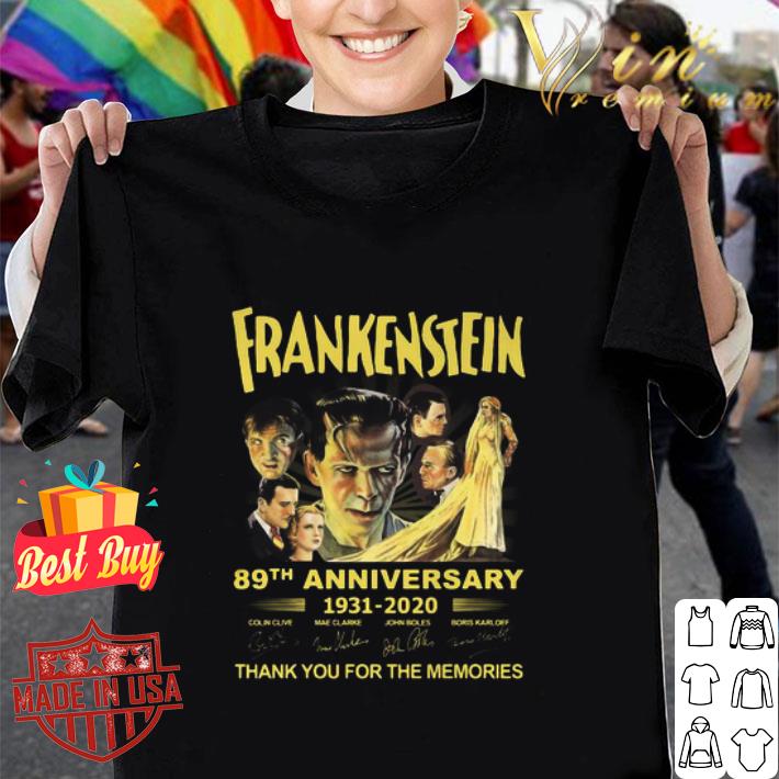 Frankenstein 89th Anniversary 1931-2020 Signatures shirt