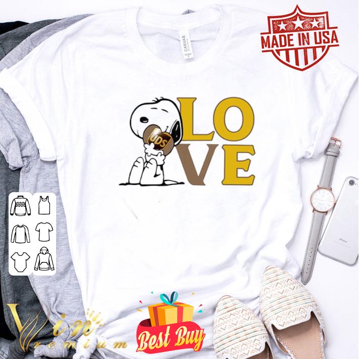 Snoopy Hug Heart Love United Parcel Service Logo shirt
