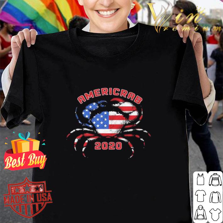 Crab Americrab 2020 Flag 4th Of July Independence Day shirt