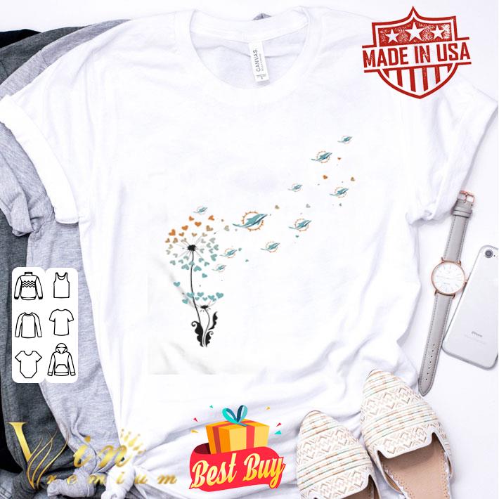 Dandelion Flower and Miami Dolphins shirt