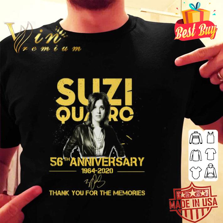 Suzi Quatro 56th Anniversary 1964-2020 Signature shirt
