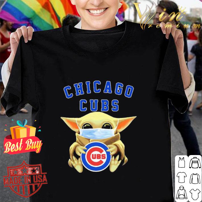 Baby Yoda Mask Chicago Cubs Coronavirus shirt