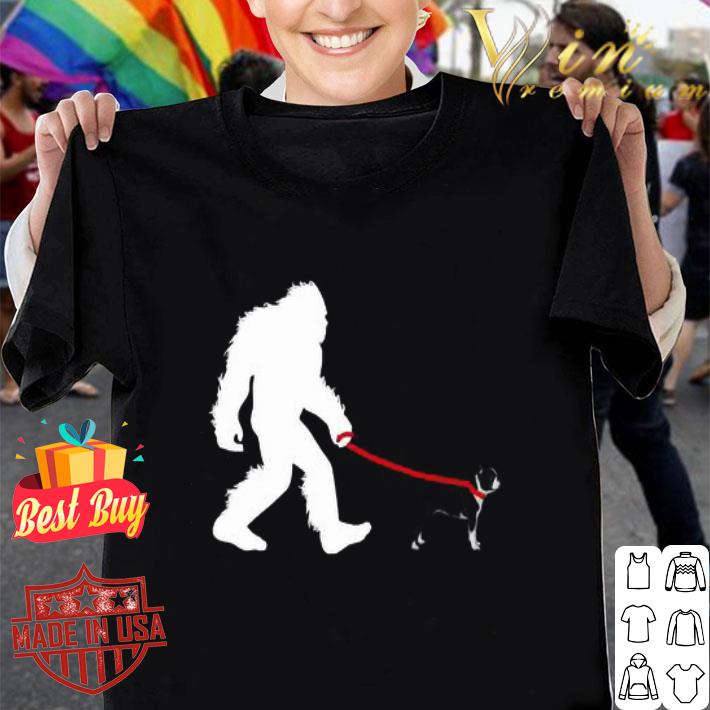 Bigfoot French Bulldog walking shirt