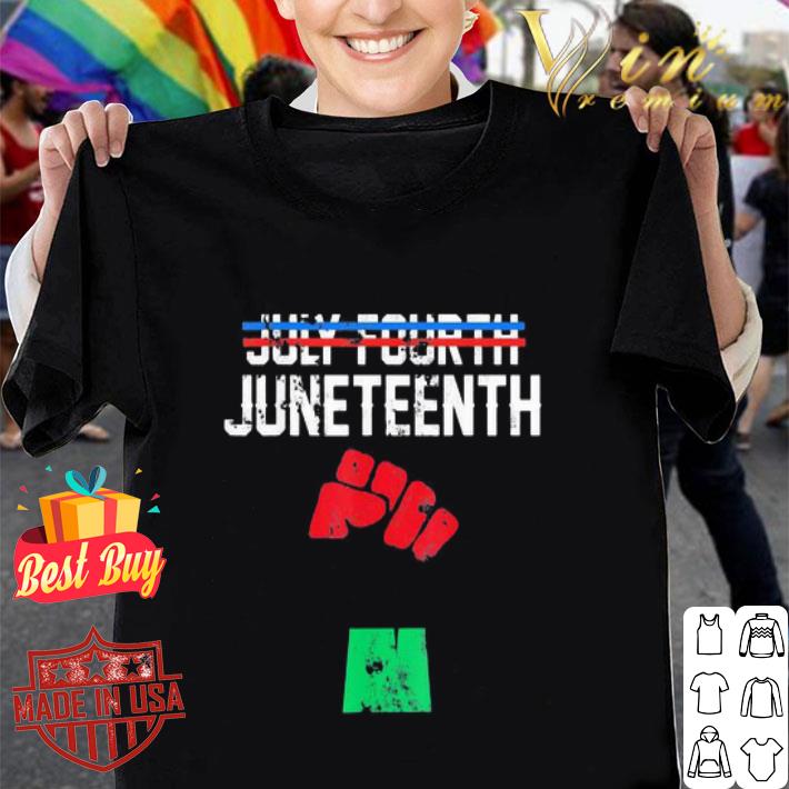 July Fourth June Teenth Black Lives Matter Logo shirt
